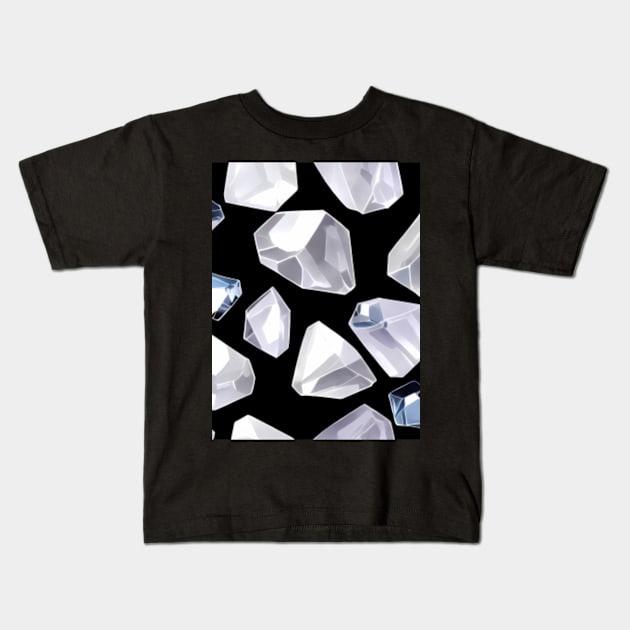 Abstract Gems, precious stones, patchwork, colorful,  geometrical,seamless patterns Kids T-Shirt by AISHOPPE